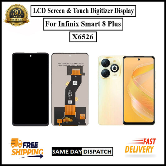 For Infinix Smart 8 Plus / X6526 LCD Display screen Touch Digitizer Replacement