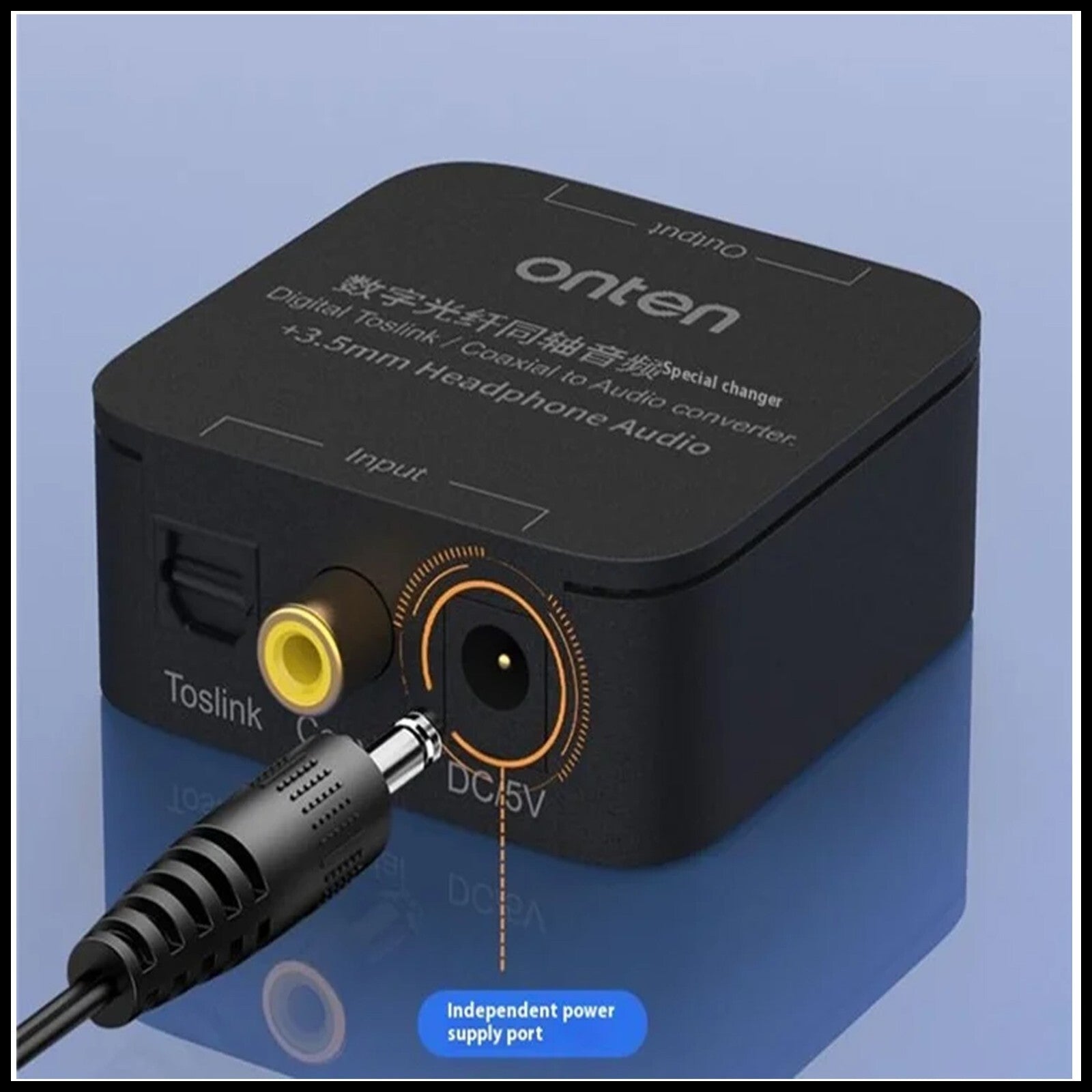 ONTEN Digital Optical Toslink / Coaxial to RCA R/L 3.5mm Audio Converter Adapter
