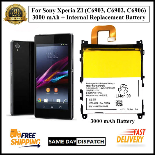 For Sony Xperia Z1 (C6903) LIS1525ERPC 3000mAh+ Internal Replacement Battery