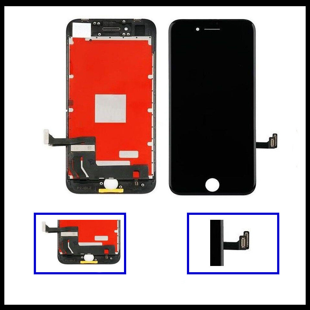 For iPhone 8 Black and White 3D Premium Version Replacement Display LCD
