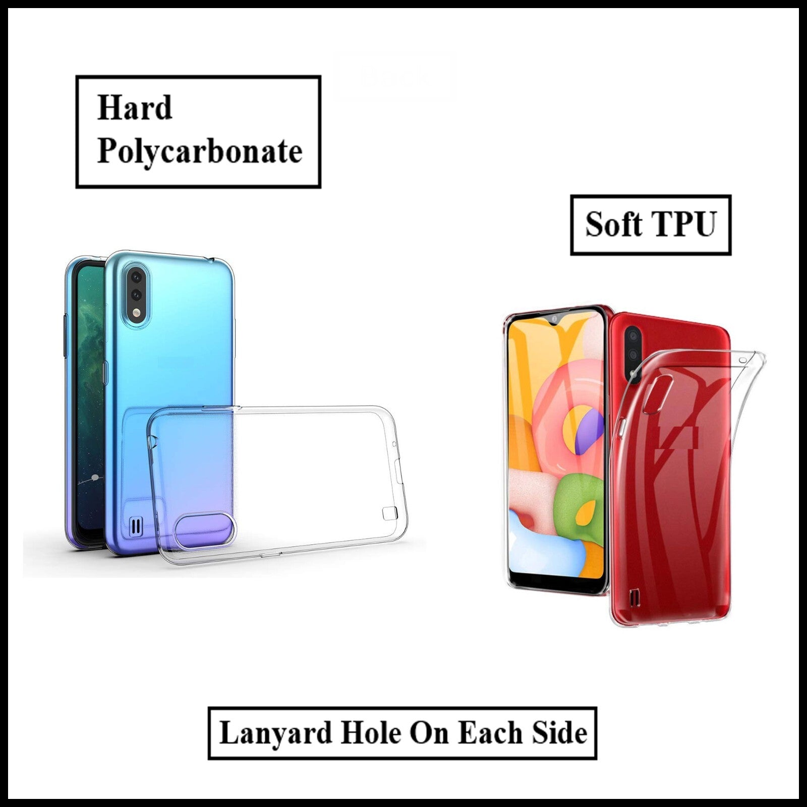 For Samsung Galaxy A01 Slim Clear Shockproof Gel Phone Cover