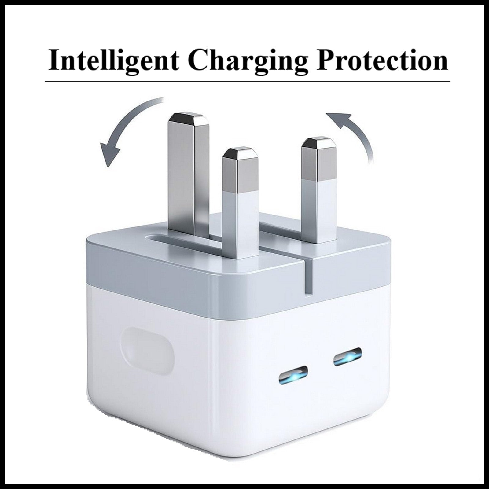 For Dadu Dual Interface PD 50W & Dual Type C Fast Wall Charging Adapter