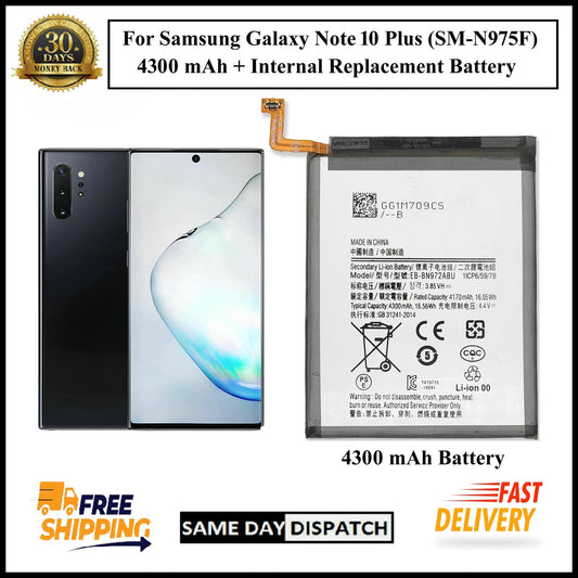 For Samsung Galaxy Note 10 Plus(SM-N975F) 4300mAh+ Internal Replacement Battery