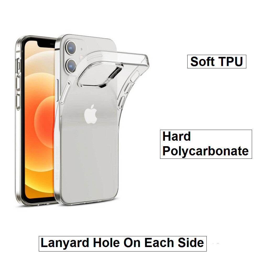 For Apple iPhone 12 Mini Slim Clear Shockproof Gel Phone Cover