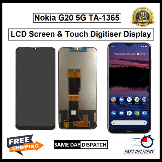 For Nokia G20 5G / TA-1365 LCD Screen Touch Digitizer Replacement Assembly 