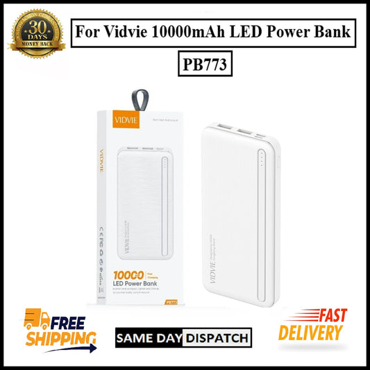 For Vidvie (PB773) 10000mAh LED Power Bank Fast Charging