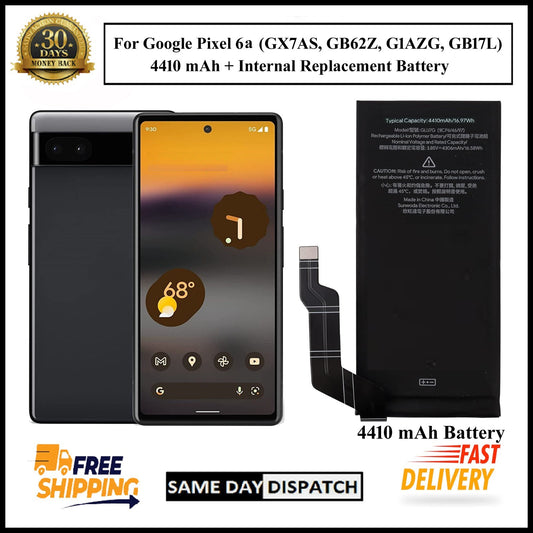 For Google Pixel 6a (GLU7G) 4410mAh+ Internal Replacement Battery