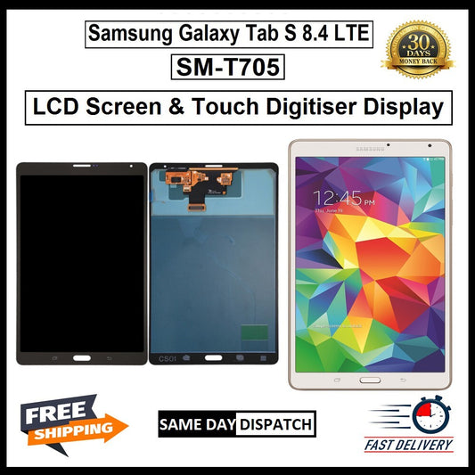 For Samsung Galaxy Tab S 8.4 / T705 LCD Display Touch Screen Replacement