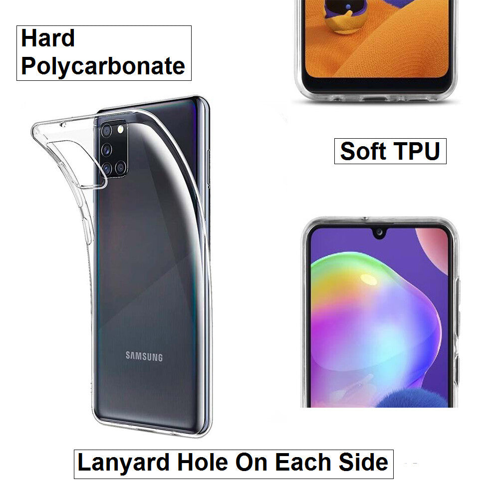 For Samsung Galaxy A31 Slim Clear Shockproof Gel Phone Cover