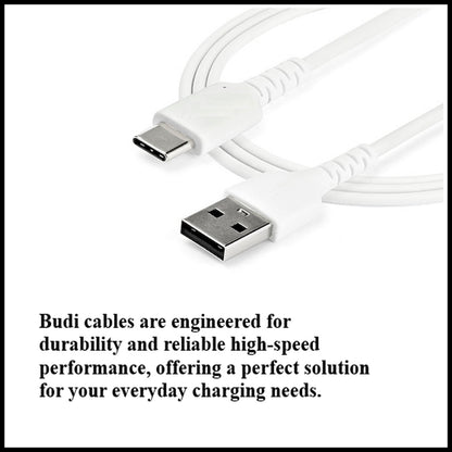 For Budi USB to Type C Fast Charging Cable 3M & For all Mobile Devices