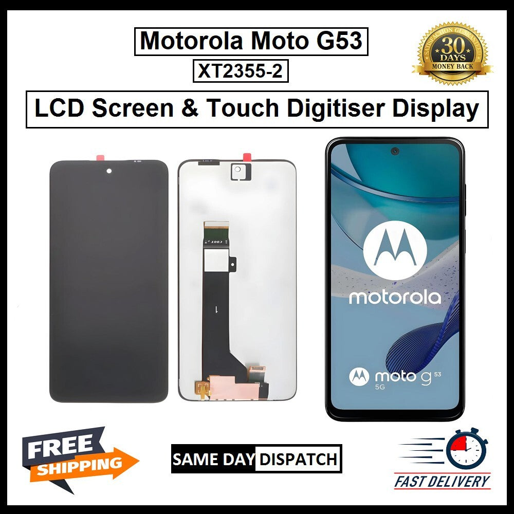 For Motorola Moto G53 / XT2355-2  Display Touch Digitizer Replacement LCD