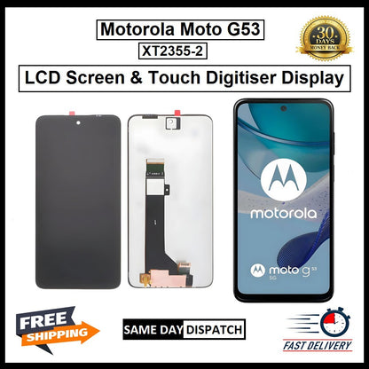For Motorola Moto G53 / XT2355-2  Display Touch Digitizer Replacement LCD