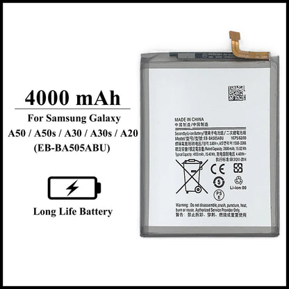 For Samsung Galaxy A50/A50s/A30/A30s/A20 4000mAh+ Internal Replacement Battery