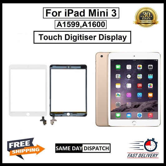 For Apple iPad Mini 3 / A1599 A1600 Touch Screen Digitiser Replacement