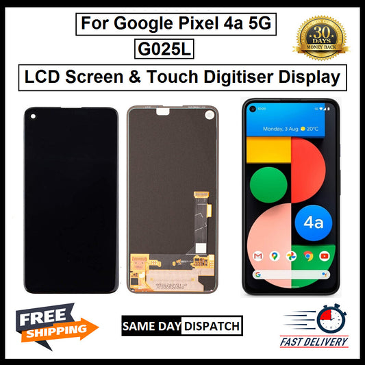 For Google Pixel 4A 5G LCD Display Screen Touch Digitizer Replacement Black 