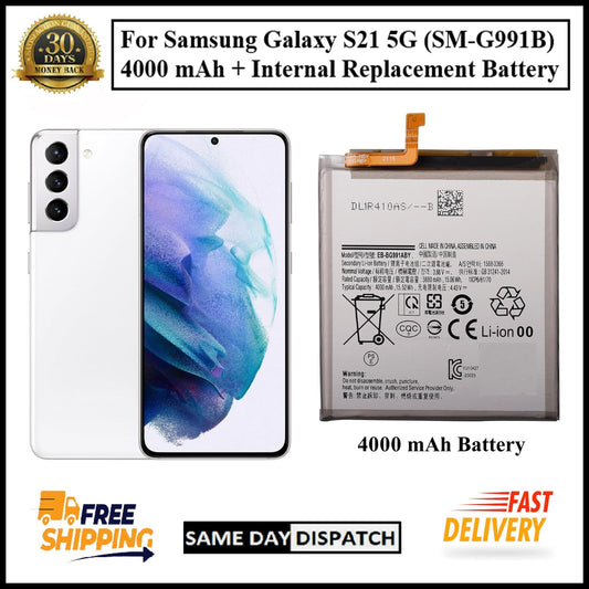 For Samsung Galaxy S21 5G ( SM-G991B ) 4000mAh+ Internal Replacement Battery