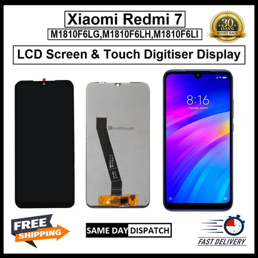 For Xiaomi Redmi 7 LCD Display Screen Touch Digitizer Replacement