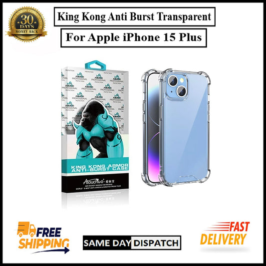 For Apple iPhone 15 Plus King Kong Anti Burst & Silicon Shockproof Case Cover