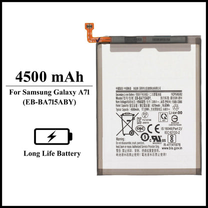 For Samsung Galaxy A71 / ( SM-A715F ) 4500mAh+ Internal Replacement Battery