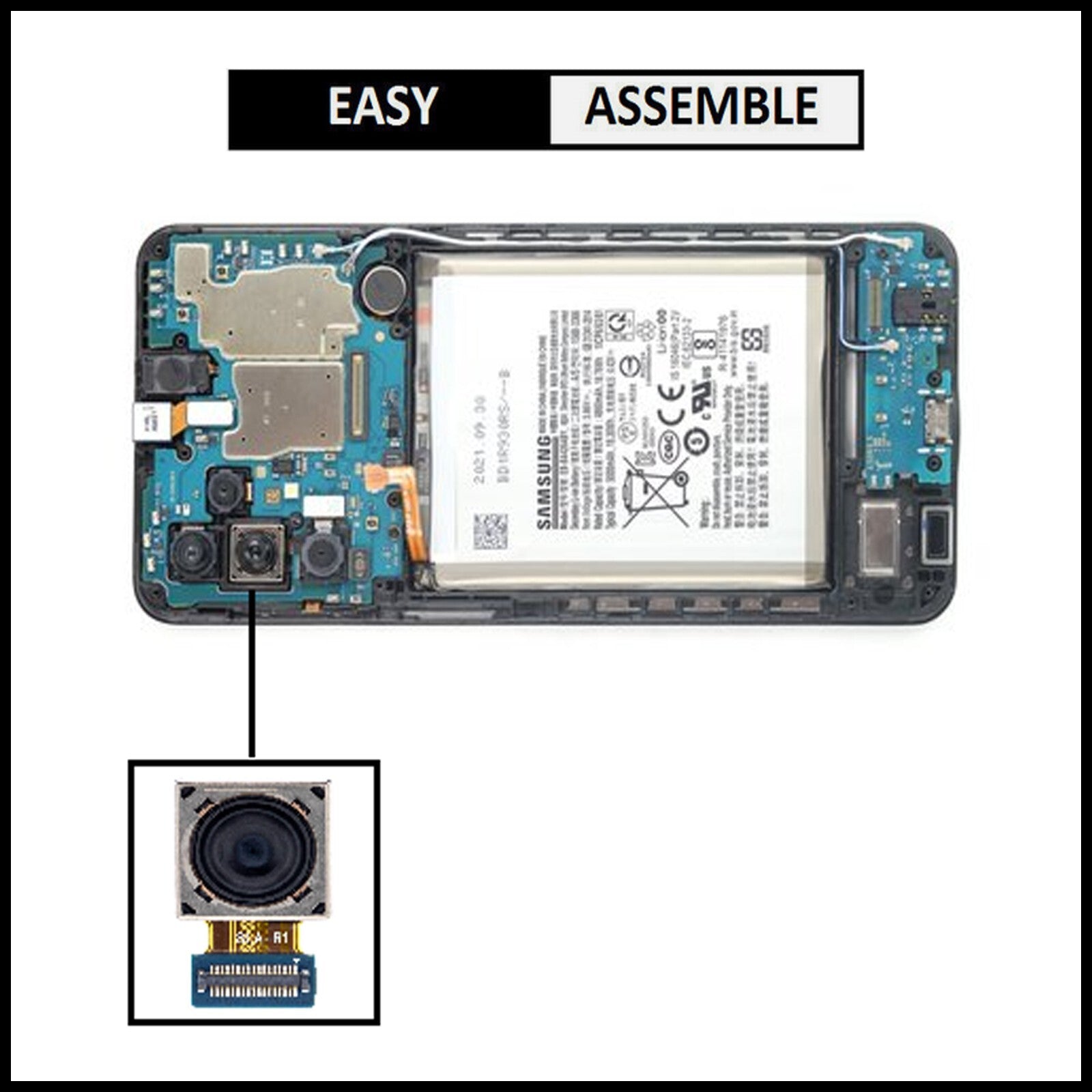 For Samsung Galaxy A32 5G / SM-A325F Genuine Rear (Back) Main Camera Replacement