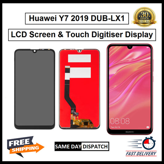 For Huawei Y7 2019 DUB-LX1 Display Screen Touch Digitizer Replacement LCD
