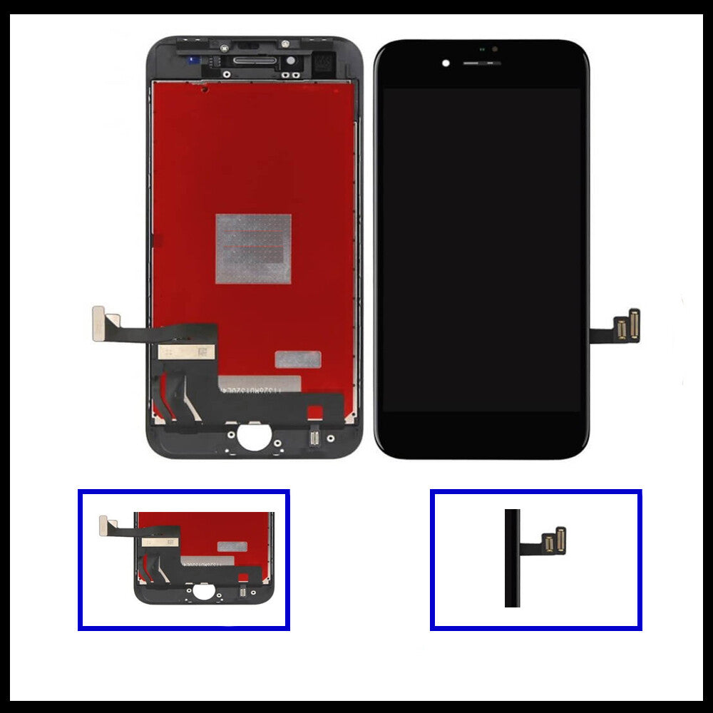 For iPhone 8 Plus Black and White 3D Premium Version Replacement Display LCD