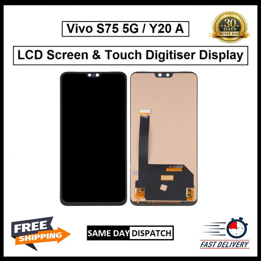 For Vivo S75 5G / Y20 A   Display Screen Touch Digitizer Replacement  LCD