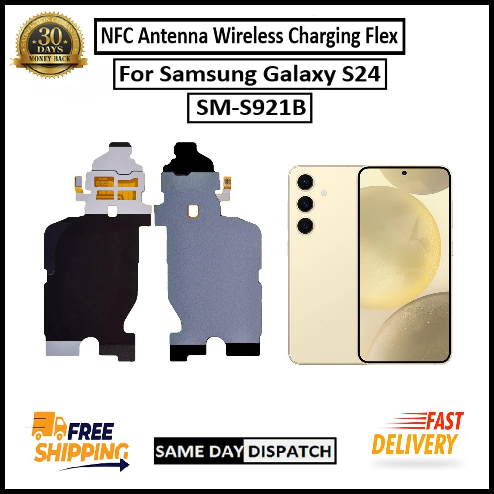 For Samsung Galaxy S24 5G Wireless Charging / NFC Coil Pad Flex Replacement