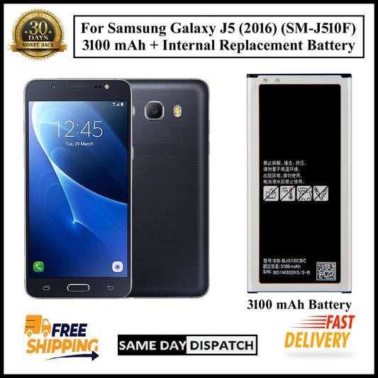 For Samsung Galaxy J5 (2016) (SM-J510F) 3100mAh+ Internal Replacement Battery