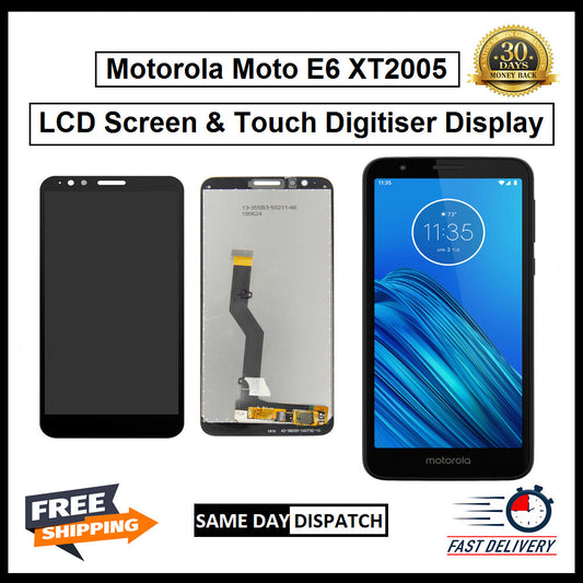 Motorola Moto E6 XT2005 Display Screen Touch Digitizer Replacement LCD