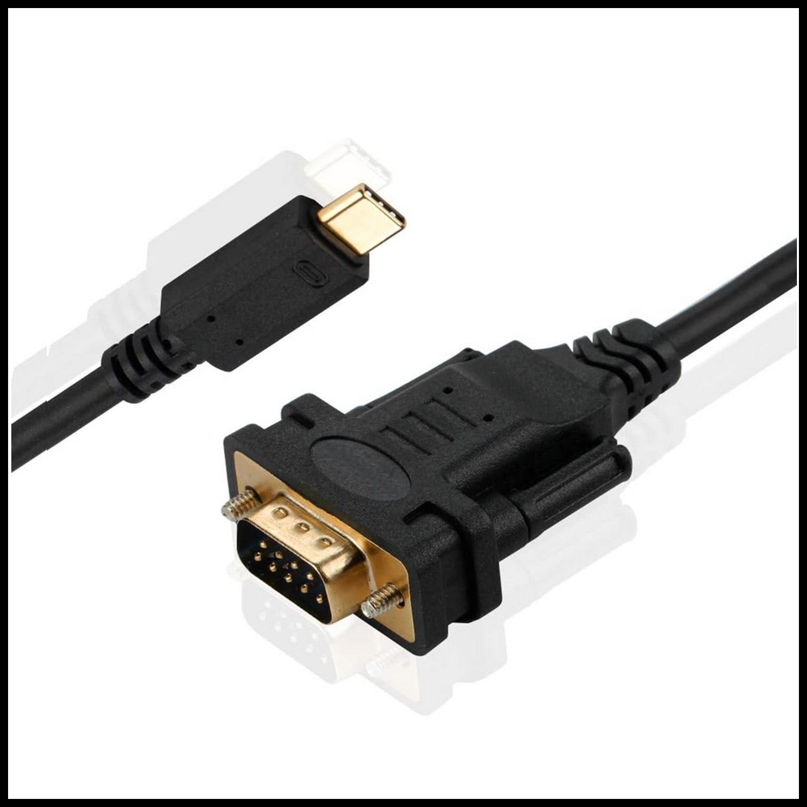 For USB Type-C to DB9- 9 Pin RS232 Serial Male Fast Converter Adapter Cable