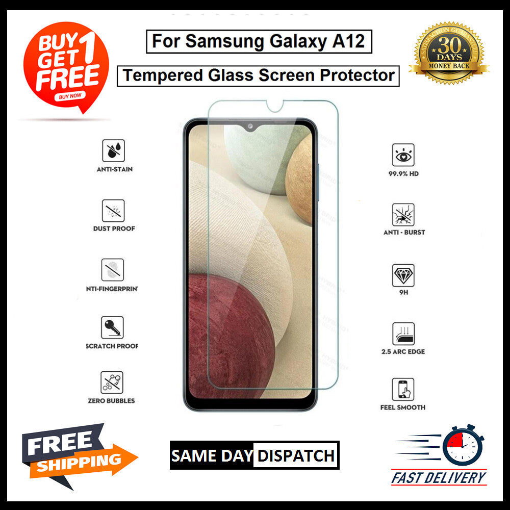 For Samsung A12 /A22 5G /A42 5G /A32 5G /A52 5G /A72 5G Tempered Glass Protector