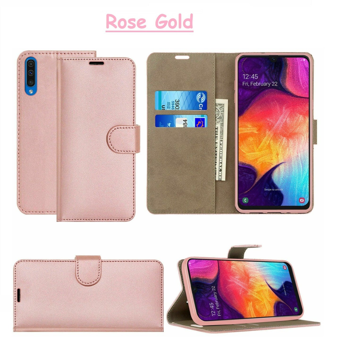 Leather Flip Case For Samsung Galaxy A01 A2 core