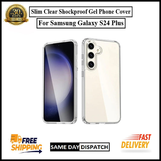 For Samsung Galaxy S24 Plus Slim Clear Shockproof Gel Phone Cover