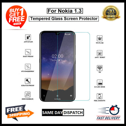 2X For Nokia 2/ 5 /7 Plus /1 Plus / 1.3 /1.4 /2.1 /2.2 Tempered Glass Protector