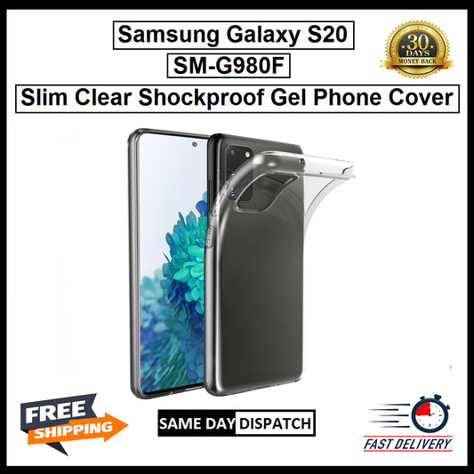 For Samsung Galaxy S20  / SM-G980F Slim Clear Shockproof Gel Phone Cover