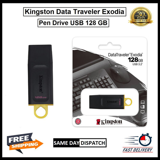Kingston High Speed 128 GB USB Flash Drive & USB 3.2' & 5 Years Warranty