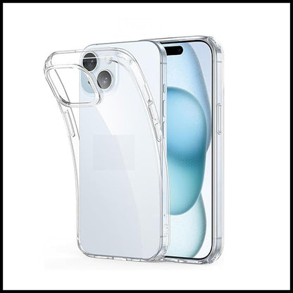 For Apple iPhone 15 Plus Slim Clear Shockproof Gel Phone Cover