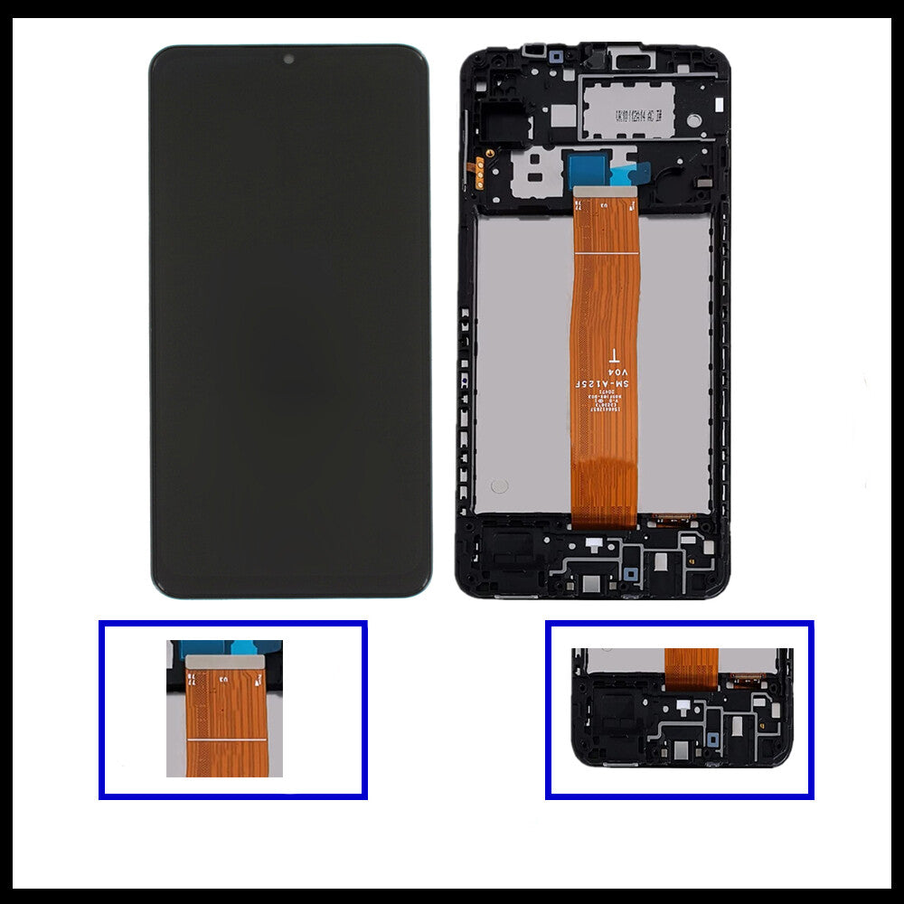 For Samsung Galaxy A12 / SM-A125F LCD With Frame Display Screen Replacement