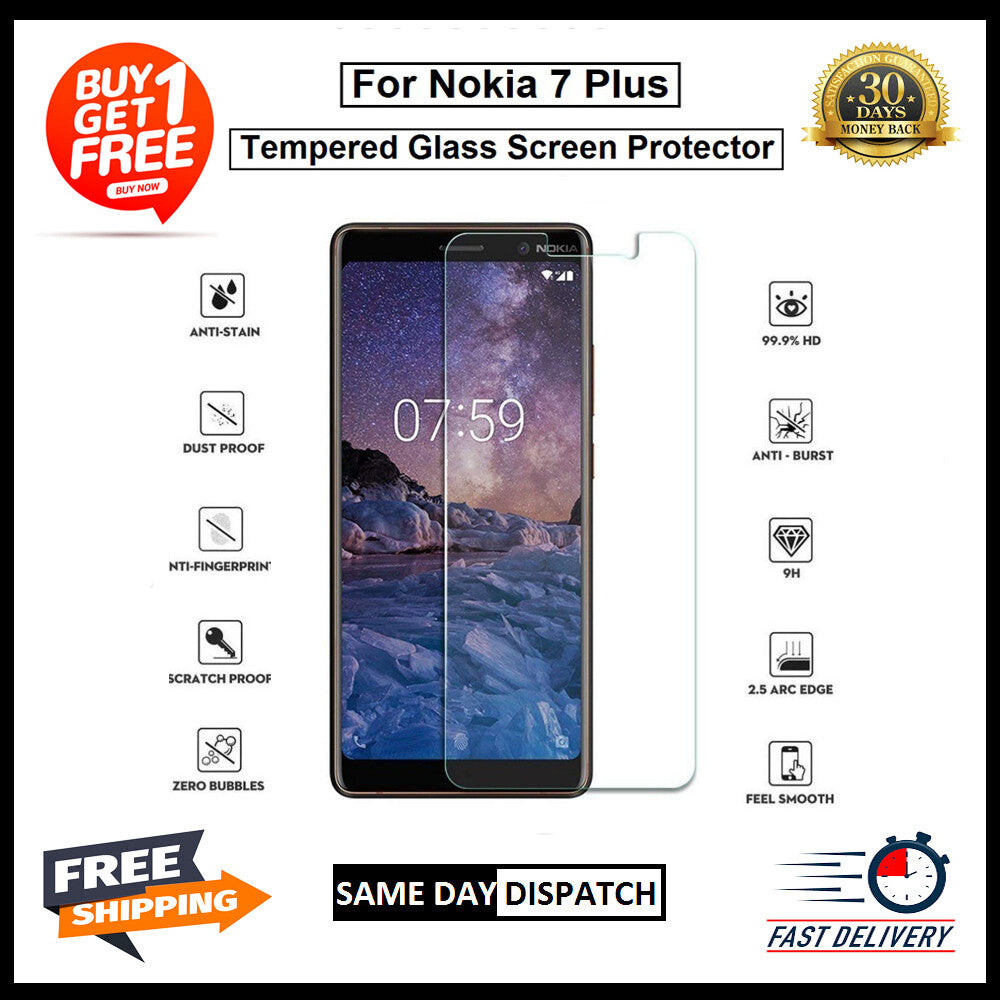 2X For Nokia 2/ 5 /7 Plus /1 Plus / 1.3 /1.4 /2.1 /2.2 Tempered Glass Protector