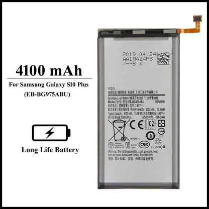 For Samsung Galaxy S10 Plus (SM-G975F) 4100mAh Internal Replacement Battery