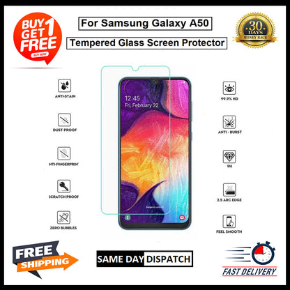 For Samsung A10/A20/A30/A40/A50/A60/A70/A80/A90 5G Tempered Glass Protector