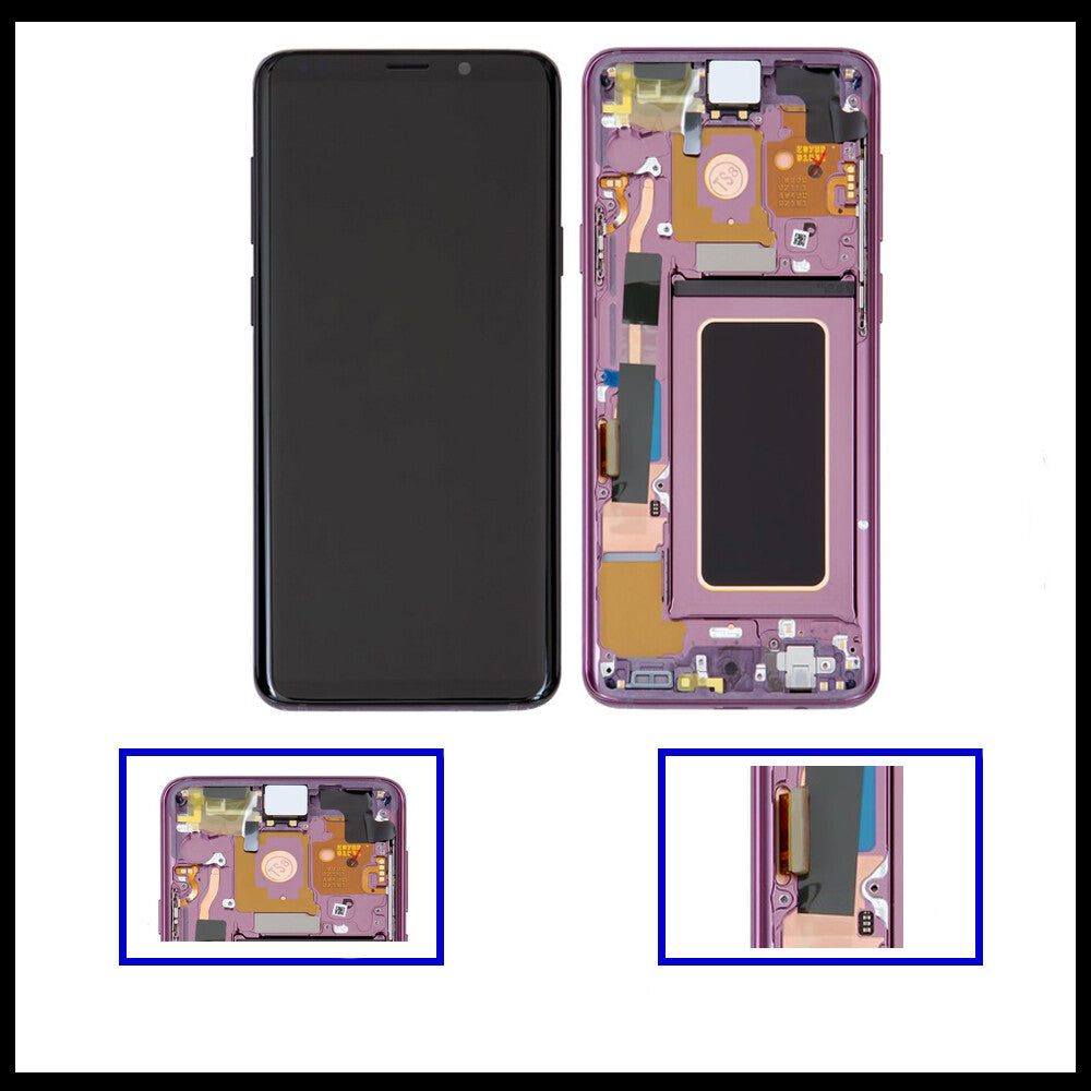 For Samsung Galaxy S9 Plus / SM-G965F Purple Screen Touch Replacement LCD