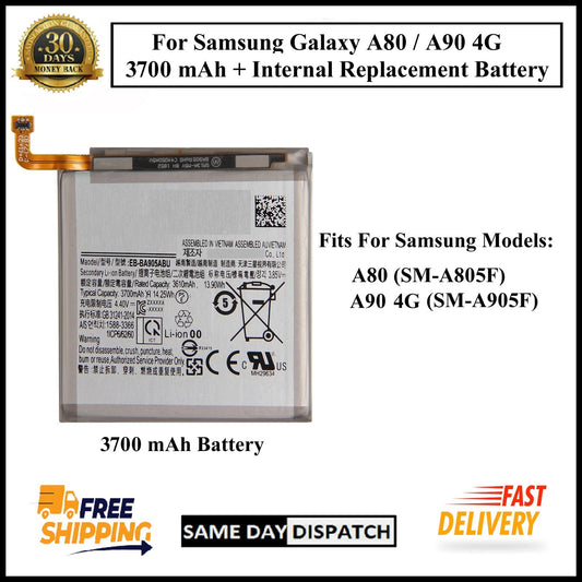 For Samsung Galaxy A80/A90 4G(A805F/A905F) 3700mAh+ Internal Replacement Battery