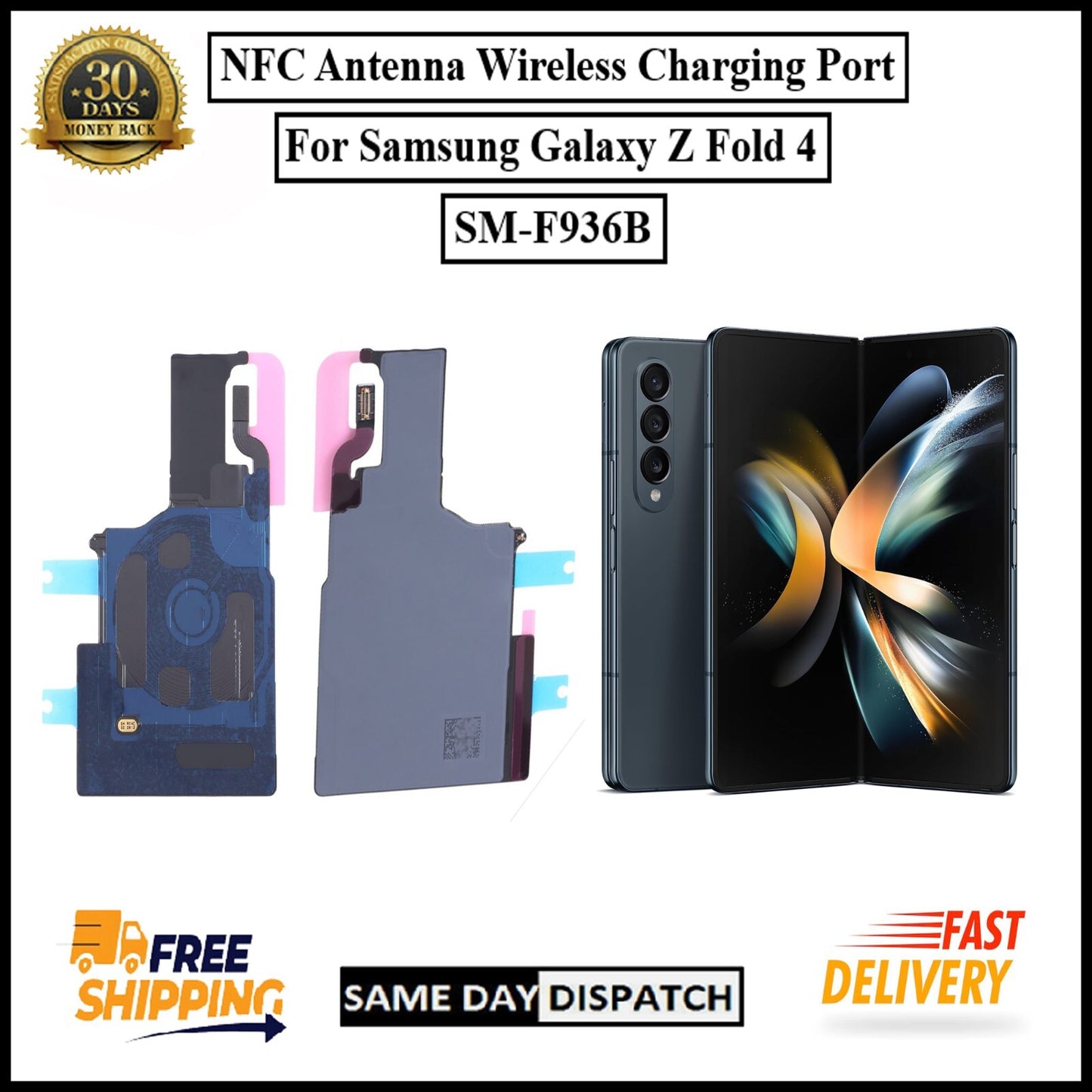 For Samsung Galaxy Z Fold 4/SM-F936B Wireless Charging/NFC Coil Flex Replacement