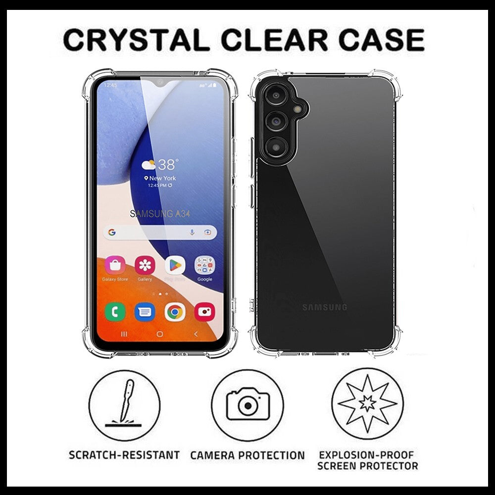 For Samsung Galaxy A34 5G King Kong Anti Burst &Silicon Shockproof Case Cover