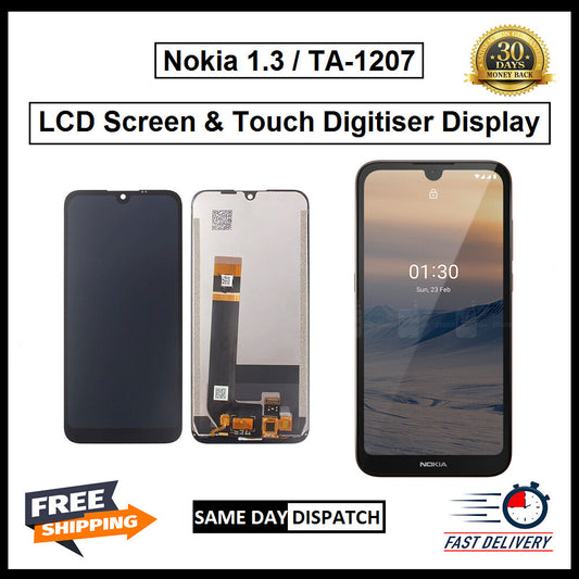 For Nokia 1.3 LCD Screen Display Touch Digitizer Replacement Assembly  