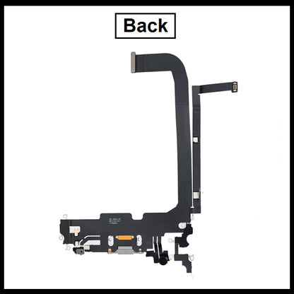 For i Phone 13 Pro Max Original Charging Port Flex ( Black/White)