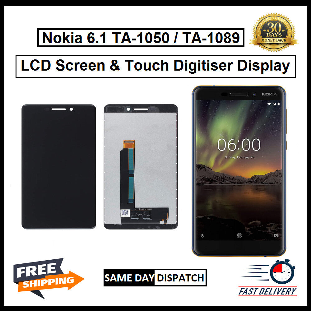 For Nokia 6.1 / TA-1053 LCD Screen Display Touch Digitizer Replacement Assembly 