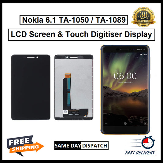 For Nokia 6.1 / TA-1053 LCD Screen Display Touch Digitizer Replacement Assembly 